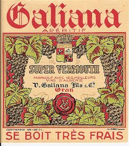 ETI Super Vermouth Galiana 1950